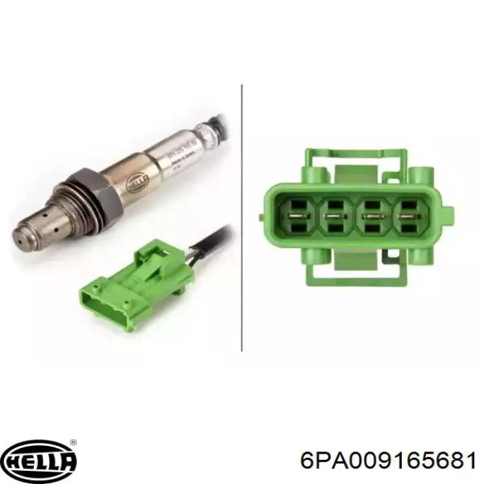 Лямбда зонд до каталізатора, правий HELLA 6PA009165681 ціна, від 46.13 USD