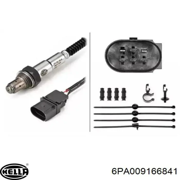 Лямбдазонд, датчик кисню до каталізатора HELLA 6PA009166841 ціна, від 75.51 USD