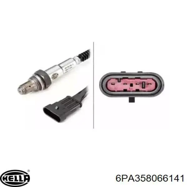 Купити 6PA358066141 HELLA Лямбда зонд, датчик кисню