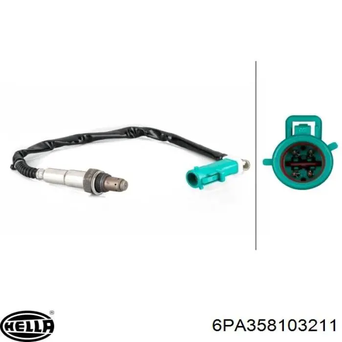 Купити 6PA358103211 HELLA Лямбда-зонд, датчик кисню після каталізатора