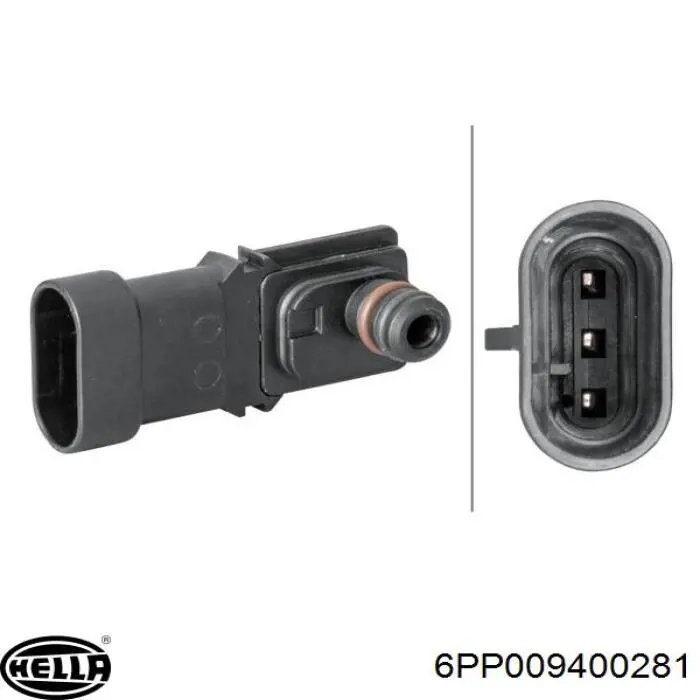 6PP009400281 HELLA Датчик наддува
