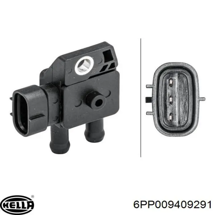 Купити 6PP009409291 HELLA Датчик тиску вихлопних газів