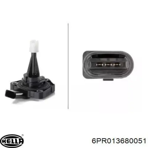 6PR013680051 HELLA Датчик рівня мастила