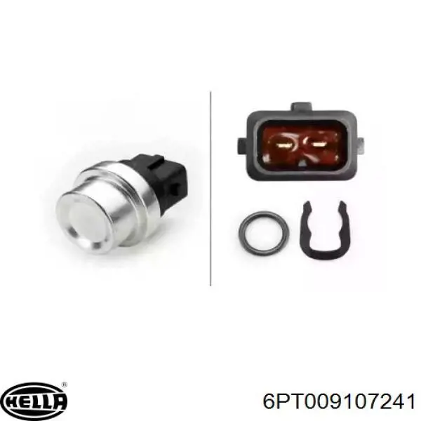 Купити 6PT009107241 HELLA Датчик температури охолоджуючої рідини