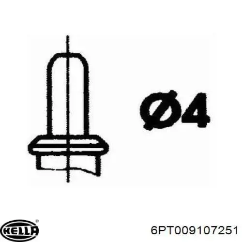 Купити 6PT009107251 HELLA Датчик температури охолоджуючої рідини