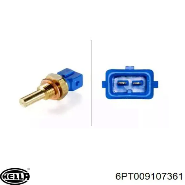 Купити 6PT009107361 HELLA Датчик температури охолоджуючої рідини