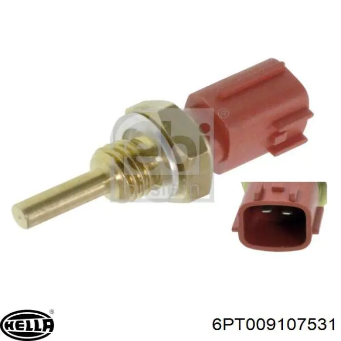 Термодатчик охолоджуючої рідини HELLA 6PT009107531 ціна, від 8.73 USD