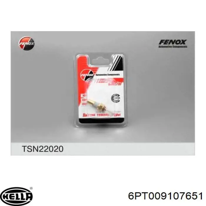 Термодатчик охолоджуючої рідини HELLA 6PT009107651 ціна, від 4.30 USD