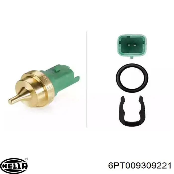 Купити 6PT009309221 HELLA Датчик температури охолоджуючої рідини