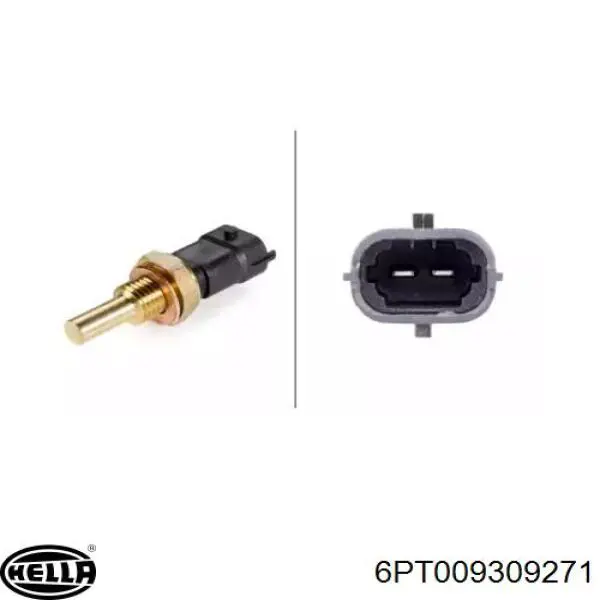 Термодатчик охолоджуючої рідини HELLA 6PT009309271 ціна, від 8.88 USD