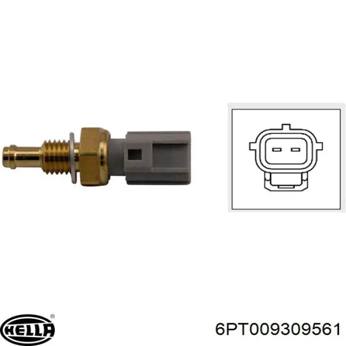 Термодатчик охолоджуючої рідини HELLA 6PT009309561 ціна, від 6.73 USD