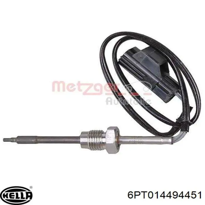 Купити 6PT014494451 HELLA Датчик температури відпрацьованих газів (ВГ), перед фільтром сажі