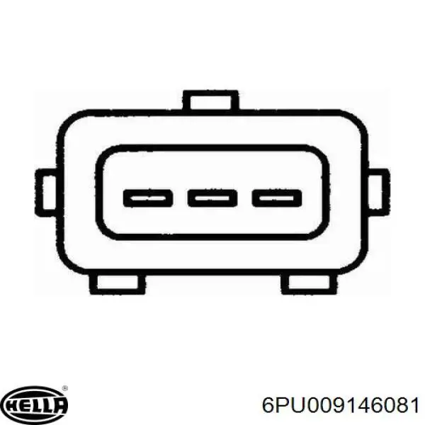 Датчик положення (оборотів) коленвалу 6PU009146081 HELLA