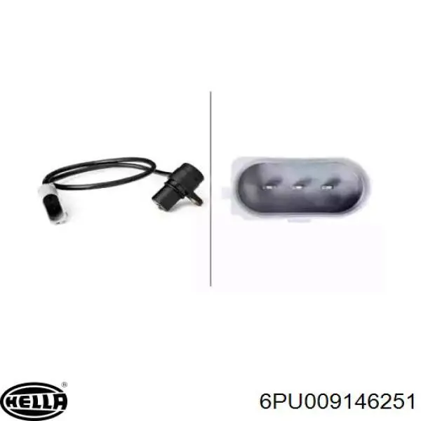 Датчик колінвала 6PU009146251 HELLA