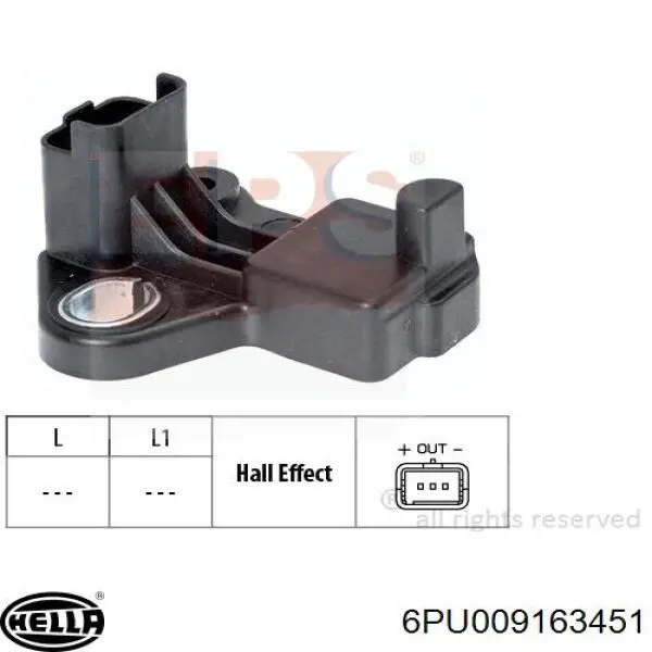 Датчик обертів колінвалу HELLA 6PU009163451 ціна, від 21.88 USD