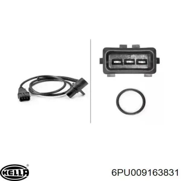 Датчик обертів колінвалу HELLA 6PU009163831 ціна, від 17.79 USD