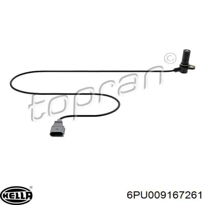 Датчик обертів колінвалу HELLA 6PU009167261 ціна, від 23.30 USD