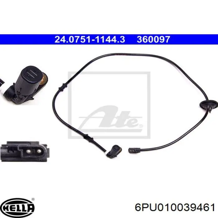 Купити A2025402817 Mercedes Датчик АБС (ABS) задній, правий