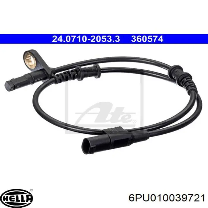 Датчик ABS передній HELLA 6PU010039721 ціна, від 19.73 USD