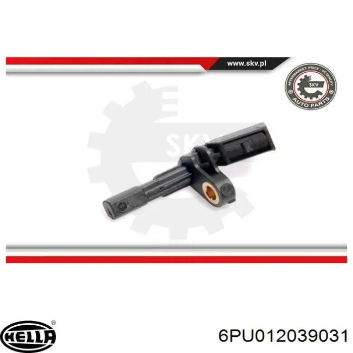 Купити 6PU012039031 HELLA Датчик АБС (ABS) задній, лівий