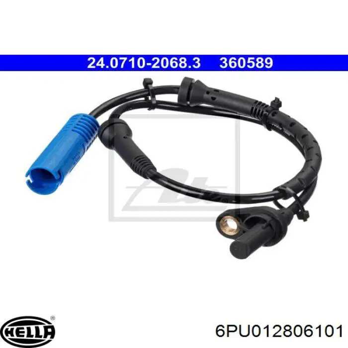 Купити 6PU012806101 HELLA Датчик АБС (ABS) передній