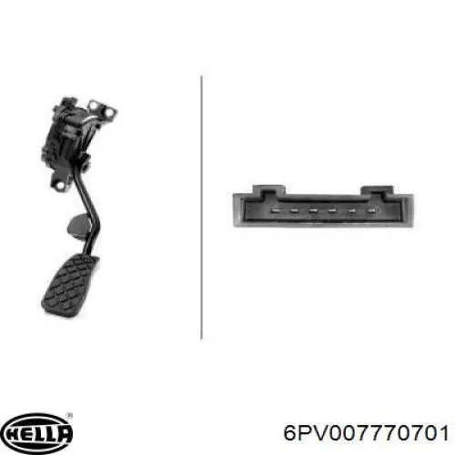 Купити 6PV007770701 HELLA Педаль газу
