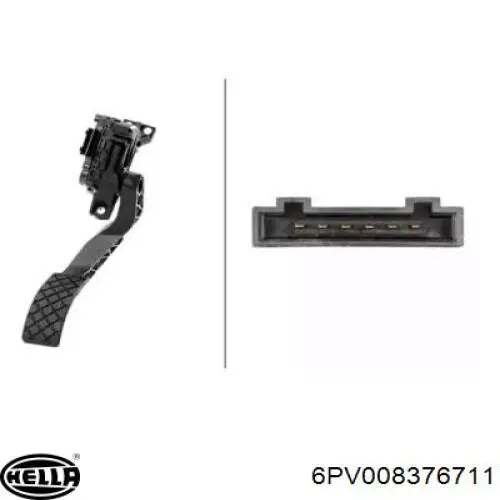 Купити 6PV008376711 HELLA Педаль газу