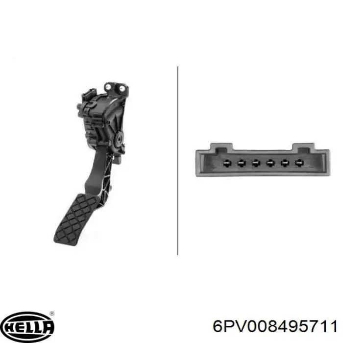 Підаль газу HELLA 6PV008495711 ціна, від 19.00 USD