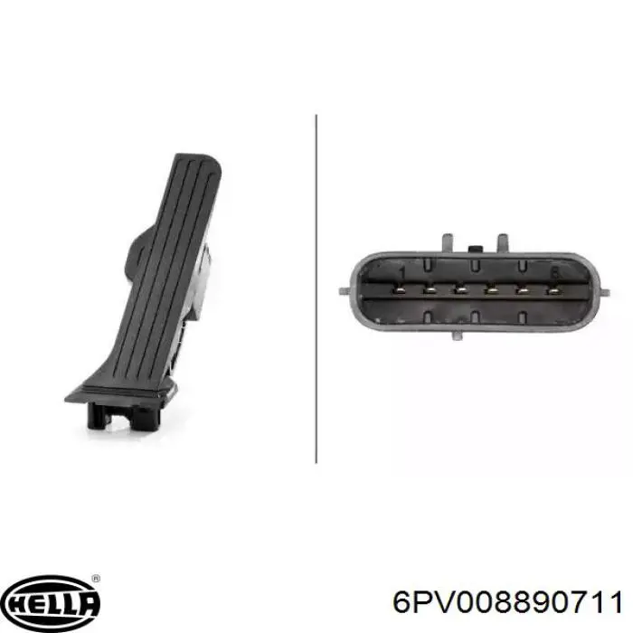 Купити 6PV008890711 HELLA Педаль газу