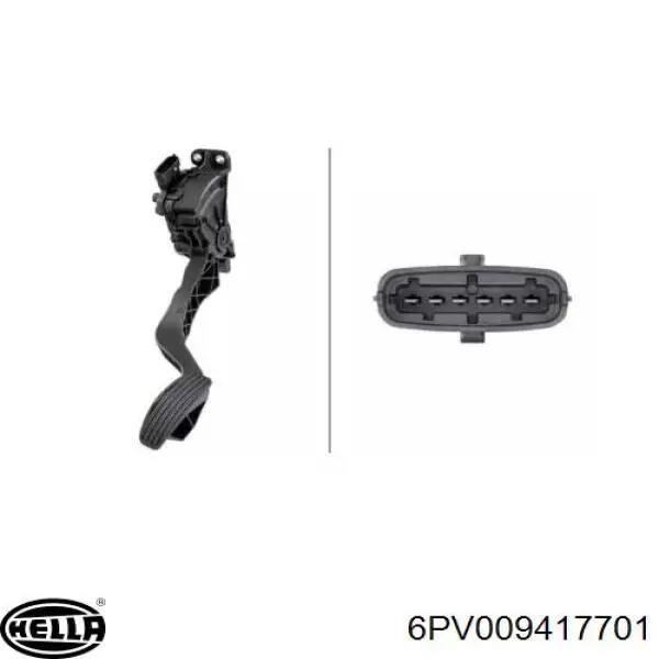 Педаль газу (акселератора) на Fiat Albea  172
