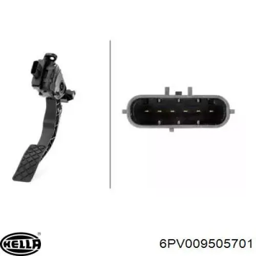 Купити 6PV009505701 HELLA Педаль газу