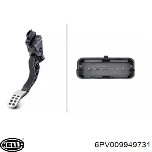 00001601CX Peugeot/Citroen Педаль газу (акселератора)