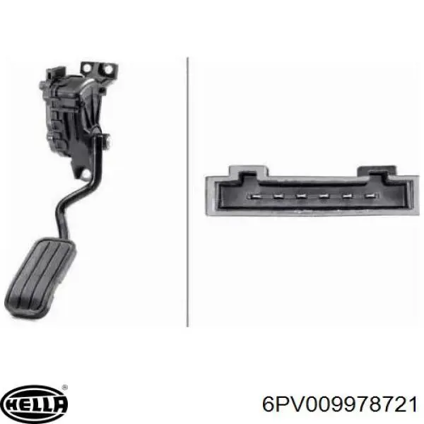 Купити 6PV009978721 HELLA Педаль газу
