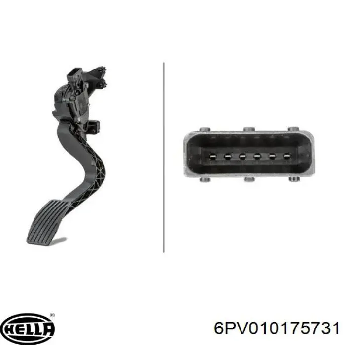 52013951 Fiat/Alfa/Lancia Педаль газу (акселератора)