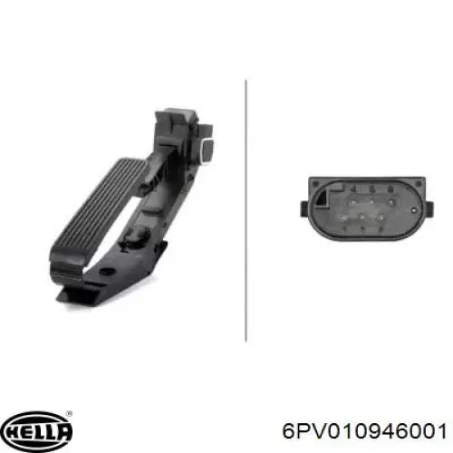 Купити 6PV010946001 HELLA Педаль газу