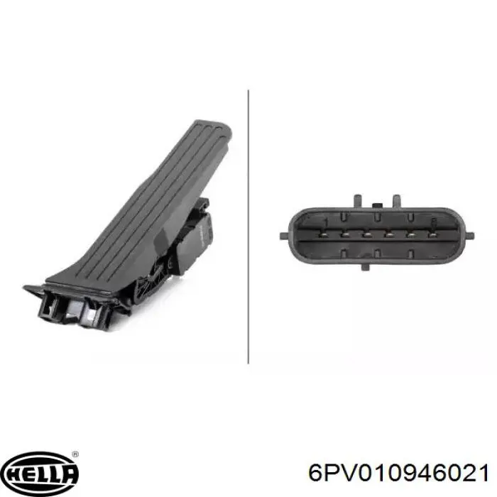 Купити 6PV010946021 HELLA Педаль газу