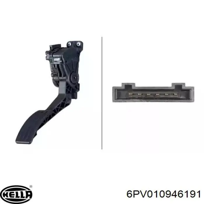 Купити 6PV010946191 HELLA Педаль газу