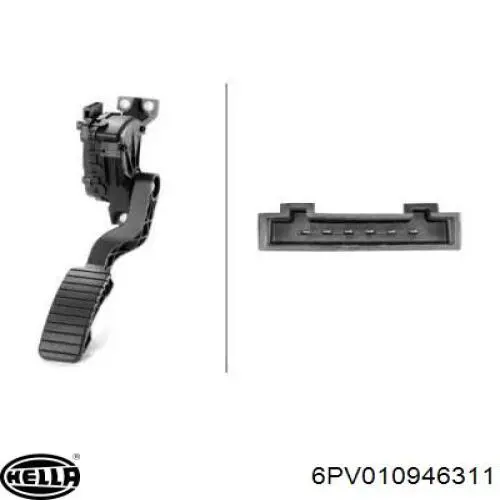 Купити 6PV010946311 HELLA Педаль газу