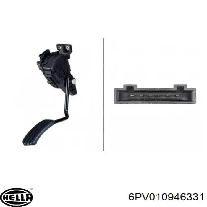 Купити 6PV010946331 HELLA Педаль газу