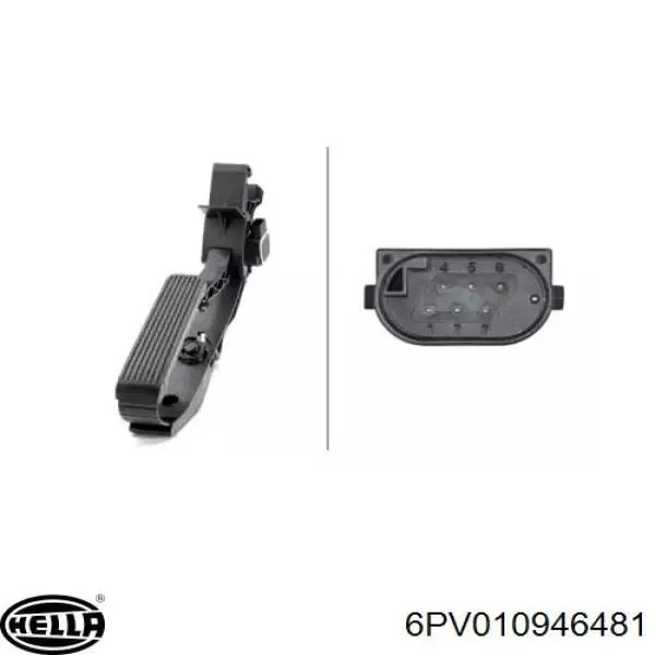 Підаль газу HELLA 6PV010946481 ціна, від 27.79 USD