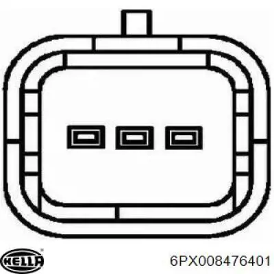 6PX008476401 HELLA датчик положення дросельної заслінки (потенціометр)