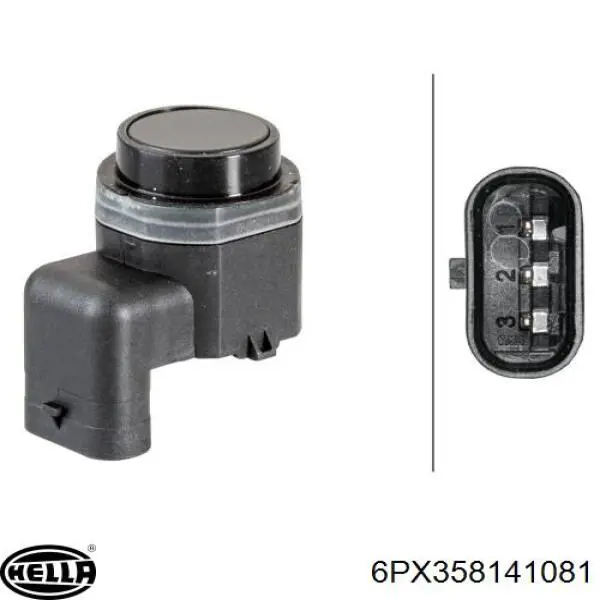 Купити 6PX358141081 HELLA Парктронік, бічний