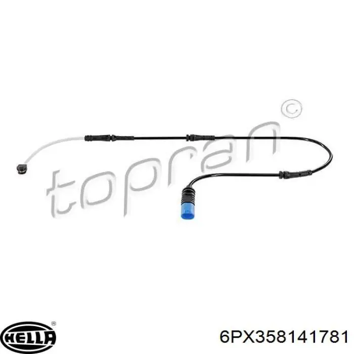 6PX358141781 HELLA Датчик сигналізації парковки (парктронік), передній / задній, бічний