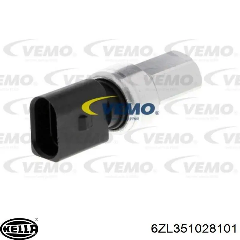 Купити 6ZL351028101 HELLA Датчик тиску кондиціонера