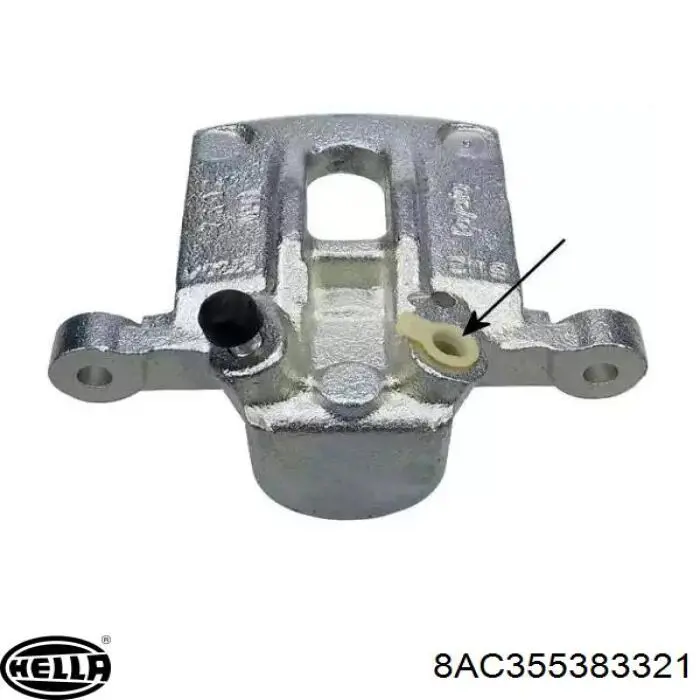 8AC355383321 HELLA Супорт гальмівний задній правий