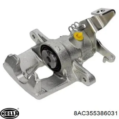 8AC355386031 HELLA Супорт гальмівний задній лівий