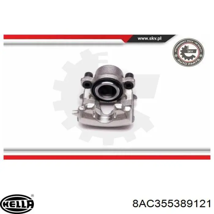 Купити 8AC355389121 HELLA Супорт гальмівний передній правий