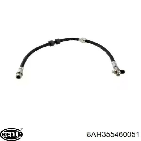 Шланг гальмівний передній HELLA 8AH355460051 ціна, від 10.60 USD