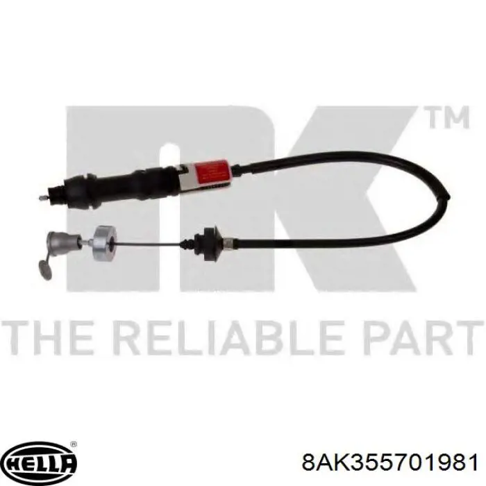 8AK355701981 HELLA Трос зчеплення