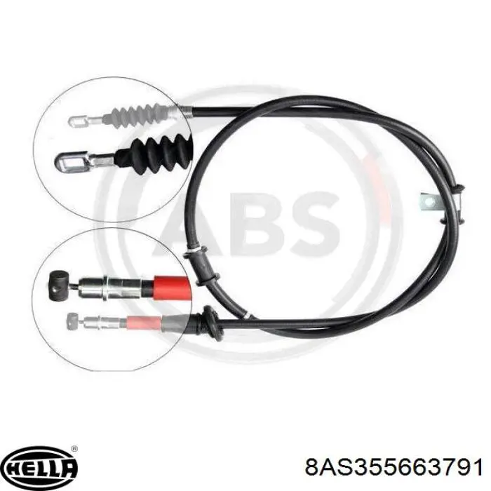 Купити MR915064 Mitsubishi Трос ручного гальма задній, правий